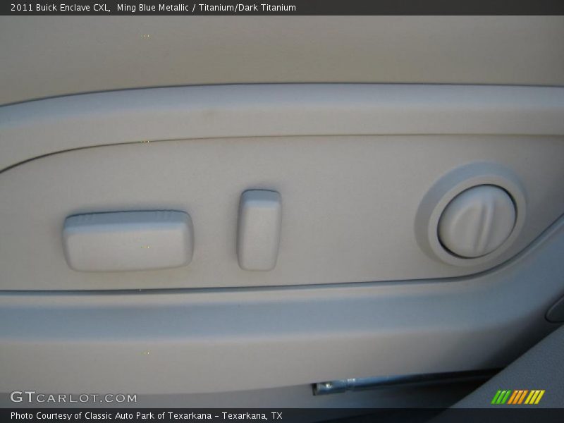 Ming Blue Metallic / Titanium/Dark Titanium 2011 Buick Enclave CXL