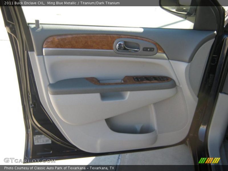 Ming Blue Metallic / Titanium/Dark Titanium 2011 Buick Enclave CXL