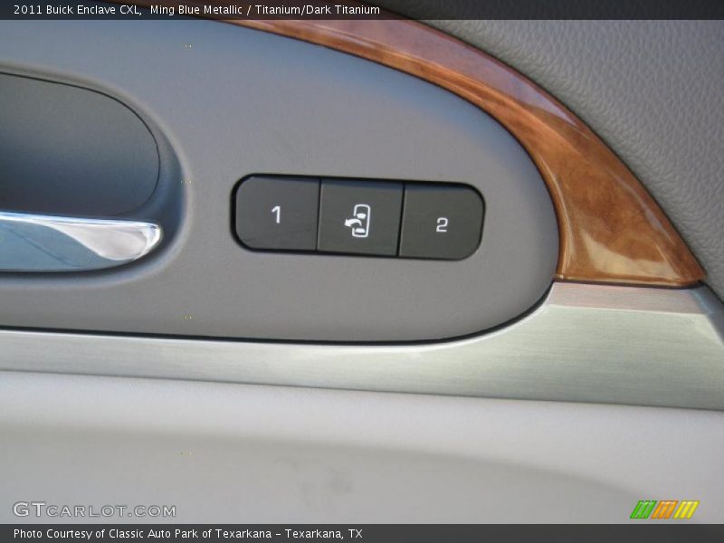 Ming Blue Metallic / Titanium/Dark Titanium 2011 Buick Enclave CXL