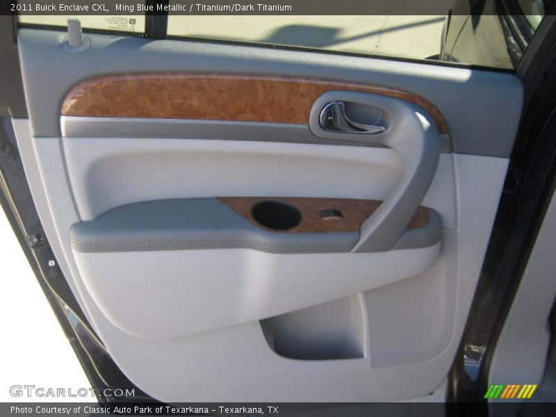 Ming Blue Metallic / Titanium/Dark Titanium 2011 Buick Enclave CXL