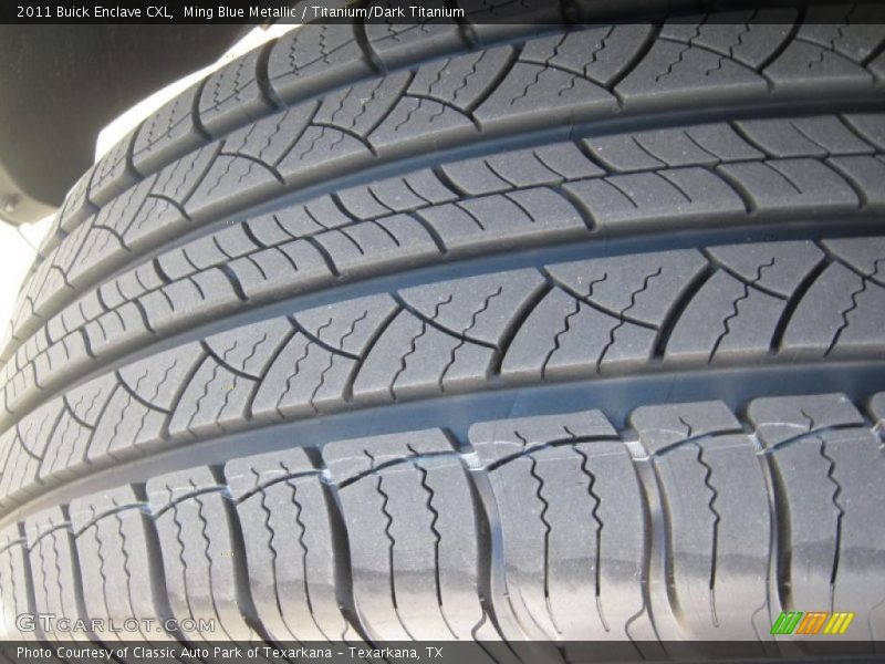 Ming Blue Metallic / Titanium/Dark Titanium 2011 Buick Enclave CXL