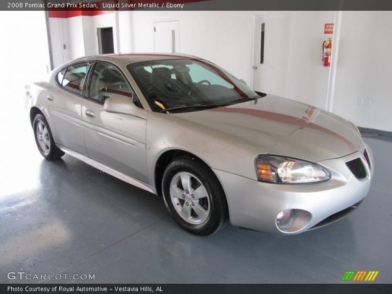 Liquid Silver Metallic / Ebony 2008 Pontiac Grand Prix Sedan