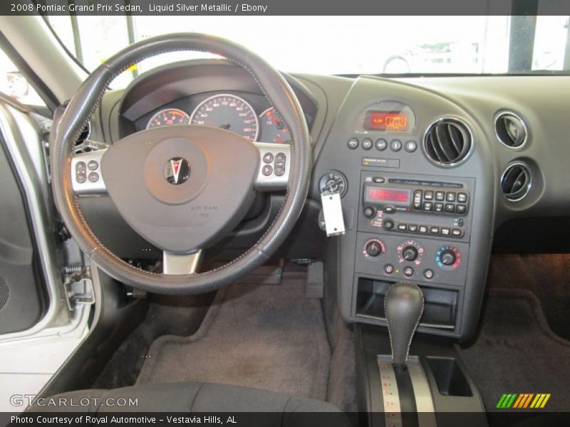 Liquid Silver Metallic / Ebony 2008 Pontiac Grand Prix Sedan