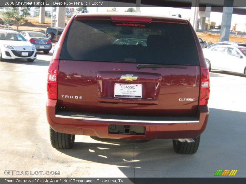 Deep Ruby Metallic / Ebony 2008 Chevrolet Tahoe LS