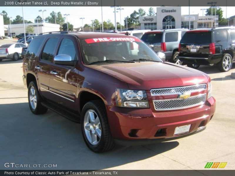 Deep Ruby Metallic / Ebony 2008 Chevrolet Tahoe LS