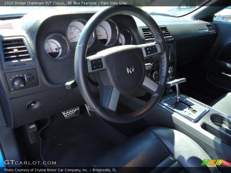 B5 Blue Pearlcoat / Dark Slate Gray 2010 Dodge Challenger R/T Classic