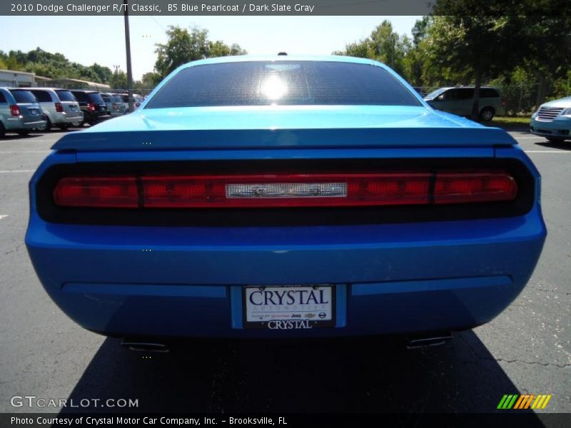 B5 Blue Pearlcoat / Dark Slate Gray 2010 Dodge Challenger R/T Classic