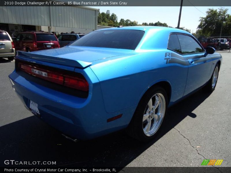 B5 Blue Pearlcoat / Dark Slate Gray 2010 Dodge Challenger R/T Classic