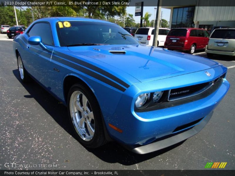 B5 Blue Pearlcoat / Dark Slate Gray 2010 Dodge Challenger R/T Classic