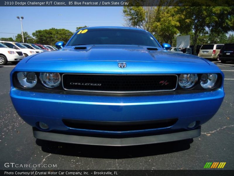 B5 Blue Pearlcoat / Dark Slate Gray 2010 Dodge Challenger R/T Classic