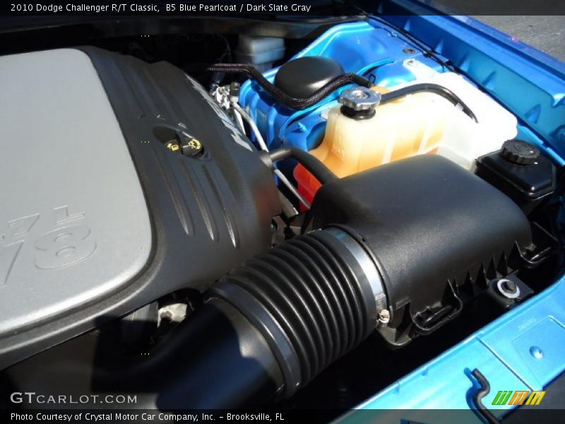 B5 Blue Pearlcoat / Dark Slate Gray 2010 Dodge Challenger R/T Classic