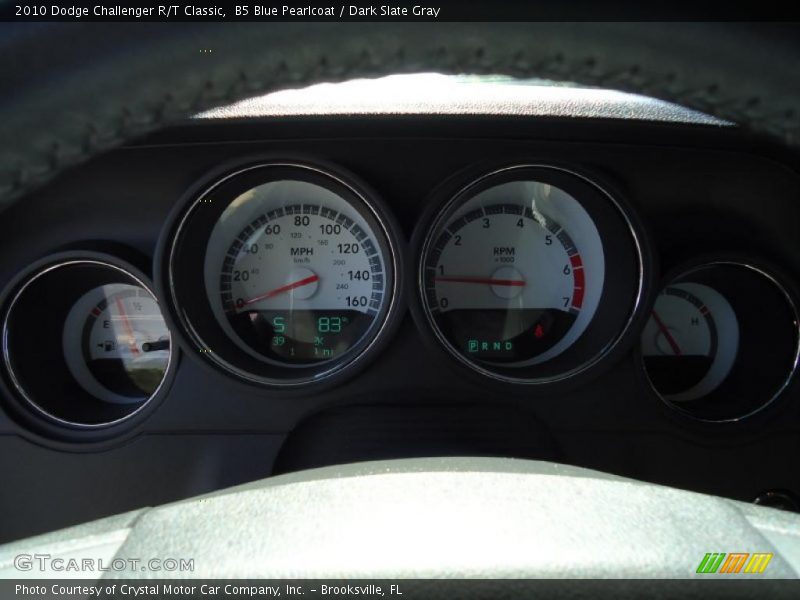 B5 Blue Pearlcoat / Dark Slate Gray 2010 Dodge Challenger R/T Classic