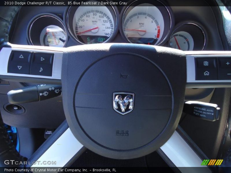 B5 Blue Pearlcoat / Dark Slate Gray 2010 Dodge Challenger R/T Classic