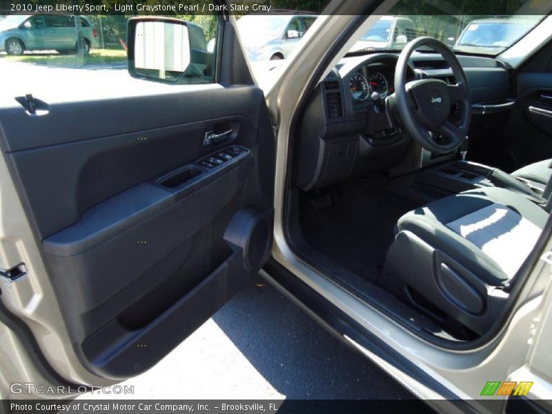 Light Graystone Pearl / Dark Slate Gray 2010 Jeep Liberty Sport