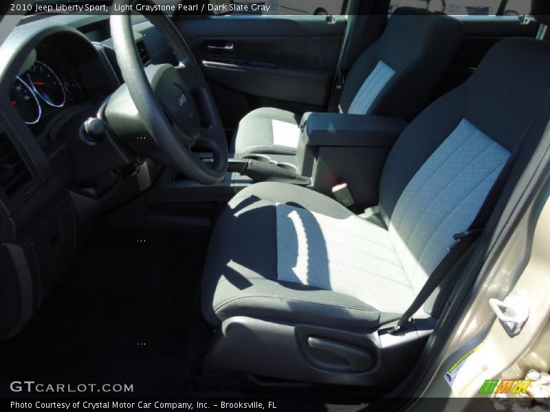 Light Graystone Pearl / Dark Slate Gray 2010 Jeep Liberty Sport