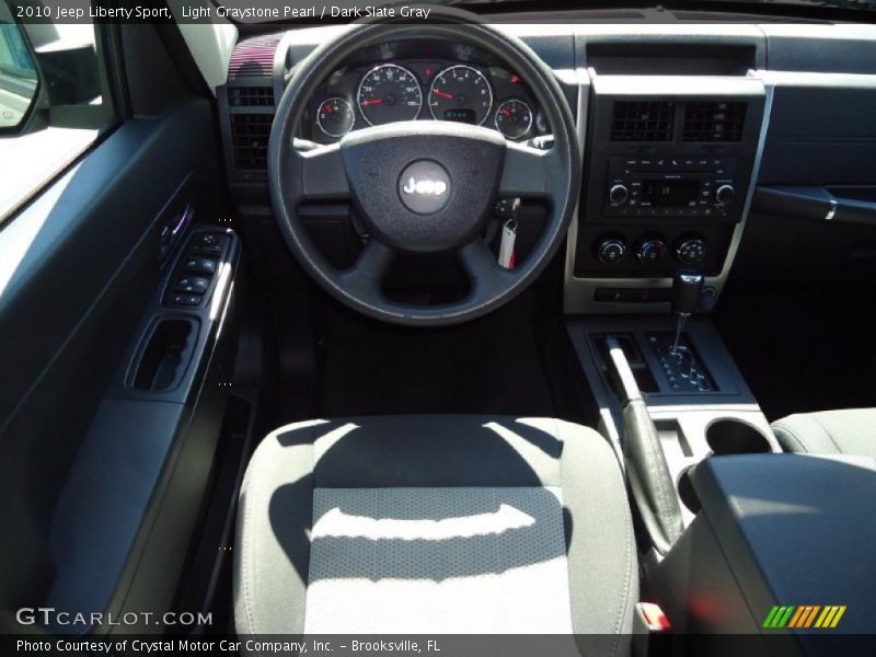 Light Graystone Pearl / Dark Slate Gray 2010 Jeep Liberty Sport