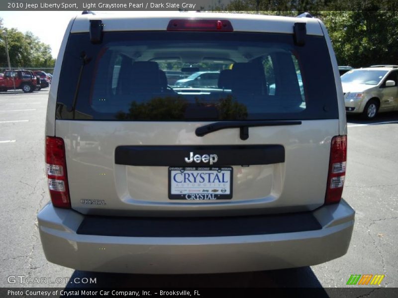 Light Graystone Pearl / Dark Slate Gray 2010 Jeep Liberty Sport