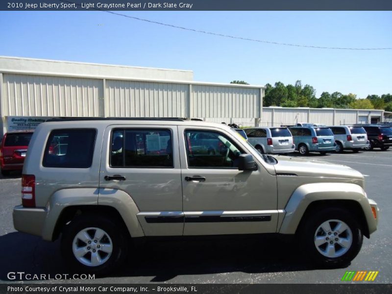 Light Graystone Pearl / Dark Slate Gray 2010 Jeep Liberty Sport