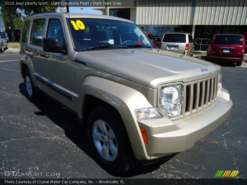Light Graystone Pearl / Dark Slate Gray 2010 Jeep Liberty Sport