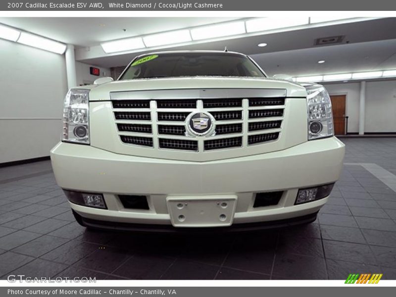 White Diamond / Cocoa/Light Cashmere 2007 Cadillac Escalade ESV AWD