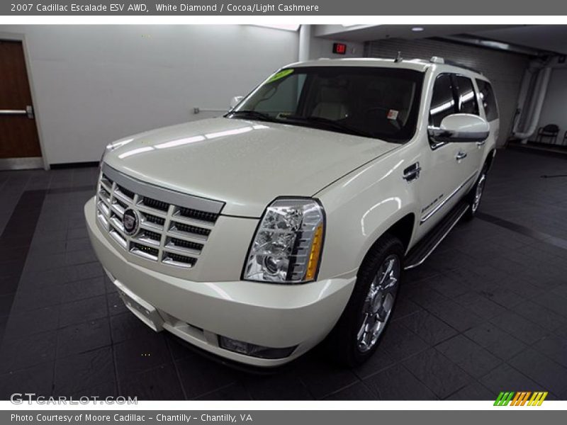 White Diamond / Cocoa/Light Cashmere 2007 Cadillac Escalade ESV AWD