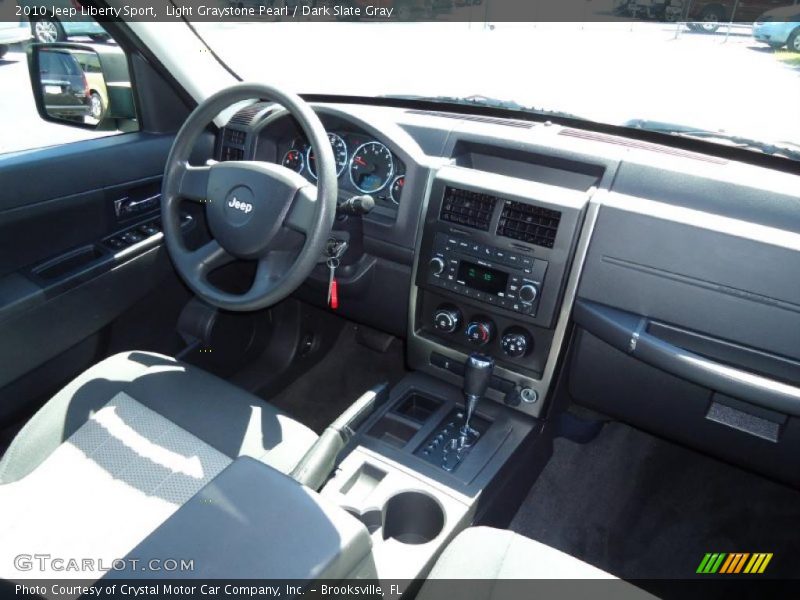 Light Graystone Pearl / Dark Slate Gray 2010 Jeep Liberty Sport