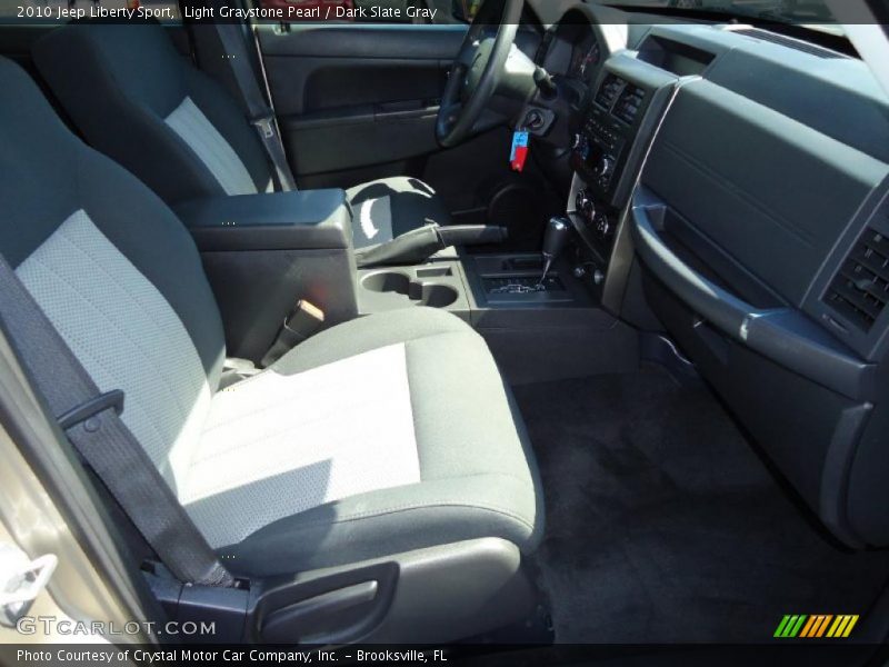 Light Graystone Pearl / Dark Slate Gray 2010 Jeep Liberty Sport