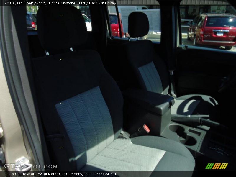 Light Graystone Pearl / Dark Slate Gray 2010 Jeep Liberty Sport