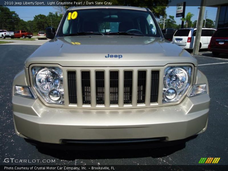 Light Graystone Pearl / Dark Slate Gray 2010 Jeep Liberty Sport