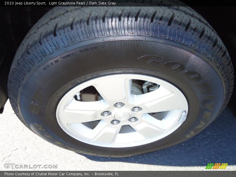 Light Graystone Pearl / Dark Slate Gray 2010 Jeep Liberty Sport