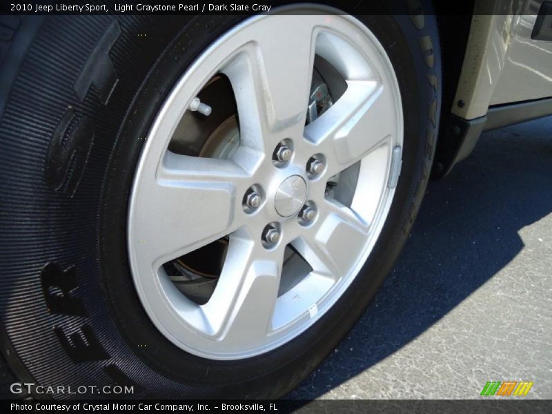 Light Graystone Pearl / Dark Slate Gray 2010 Jeep Liberty Sport