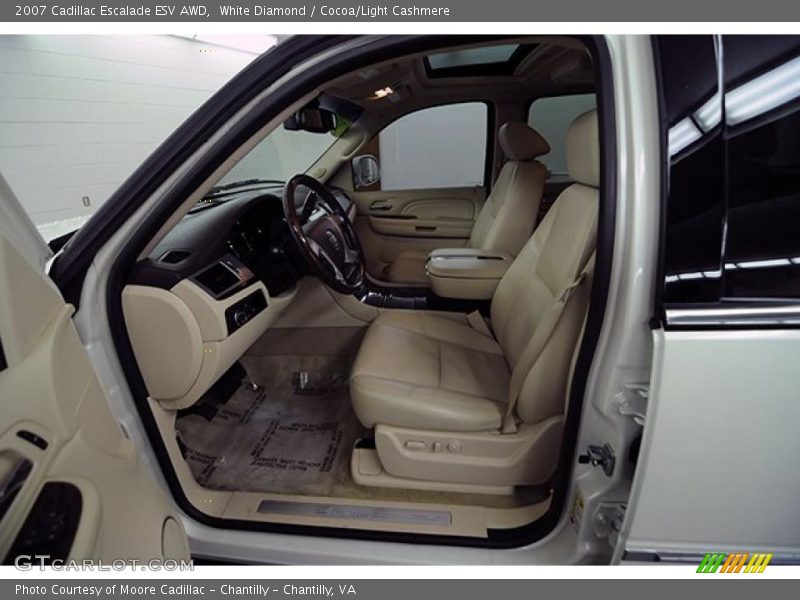 White Diamond / Cocoa/Light Cashmere 2007 Cadillac Escalade ESV AWD