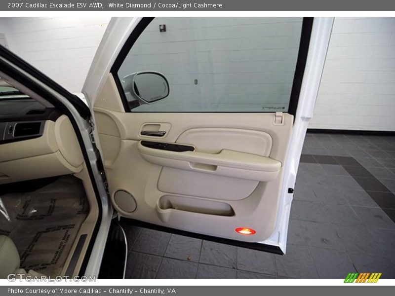 White Diamond / Cocoa/Light Cashmere 2007 Cadillac Escalade ESV AWD