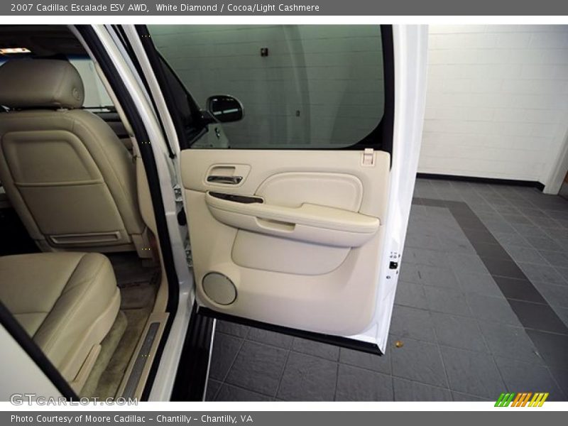 White Diamond / Cocoa/Light Cashmere 2007 Cadillac Escalade ESV AWD