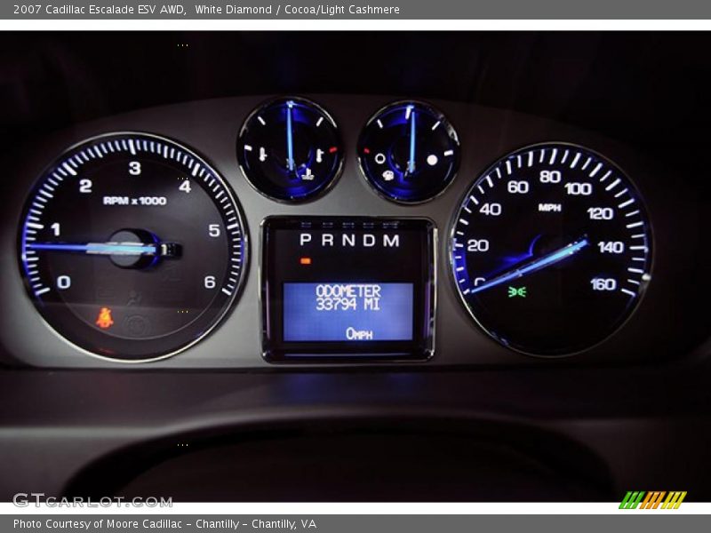 White Diamond / Cocoa/Light Cashmere 2007 Cadillac Escalade ESV AWD