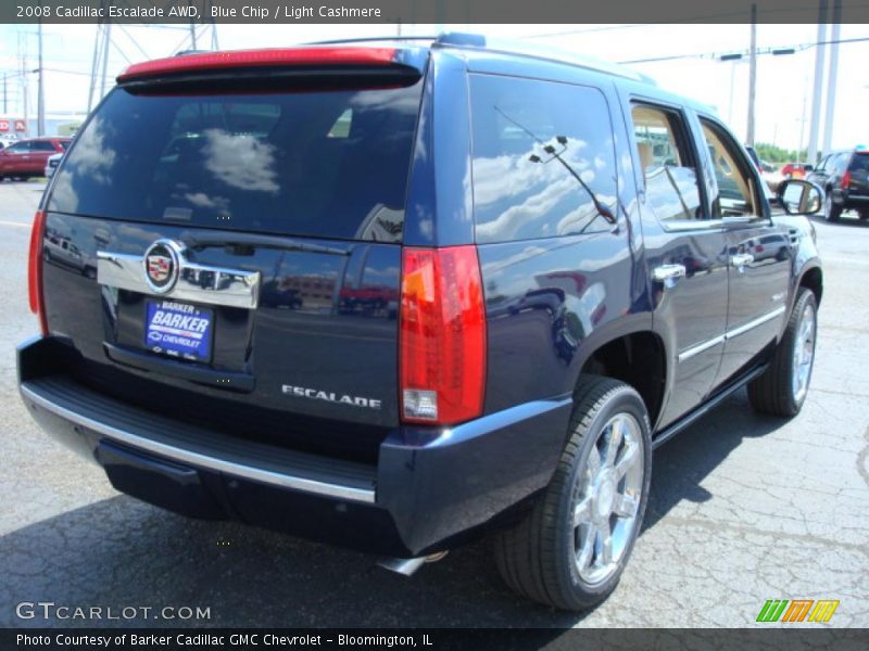 Blue Chip / Light Cashmere 2008 Cadillac Escalade AWD