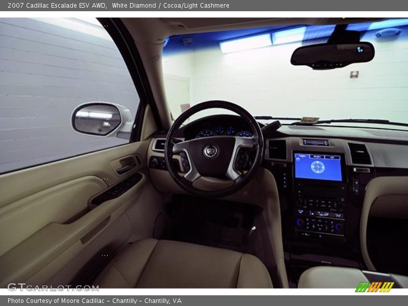 White Diamond / Cocoa/Light Cashmere 2007 Cadillac Escalade ESV AWD