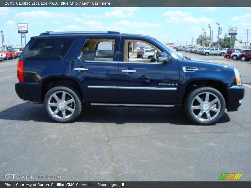 Blue Chip / Light Cashmere 2008 Cadillac Escalade AWD