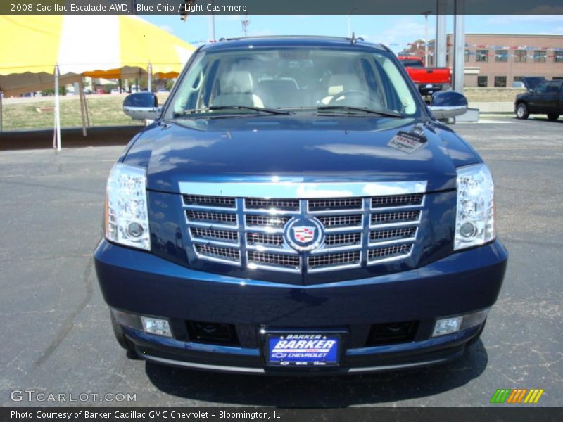 Blue Chip / Light Cashmere 2008 Cadillac Escalade AWD