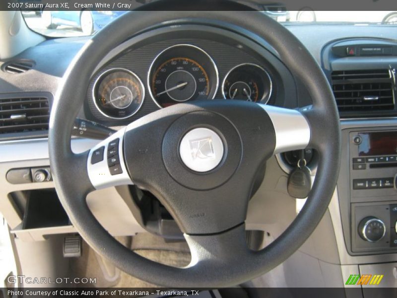 Cream White / Gray 2007 Saturn Aura XE