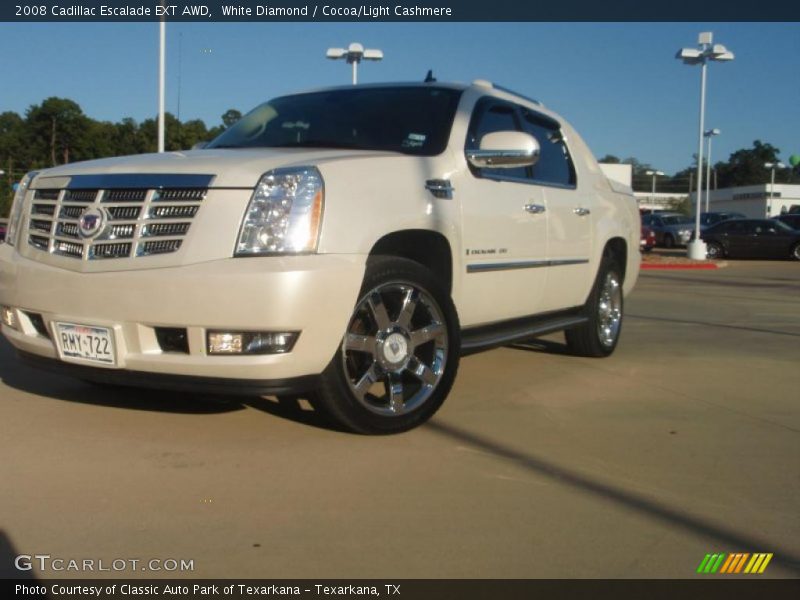 White Diamond / Cocoa/Light Cashmere 2008 Cadillac Escalade EXT AWD