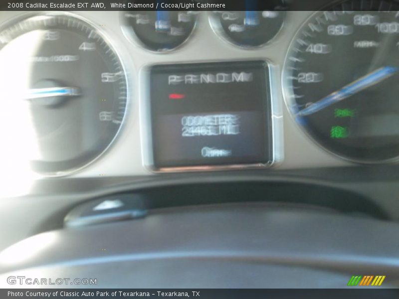White Diamond / Cocoa/Light Cashmere 2008 Cadillac Escalade EXT AWD