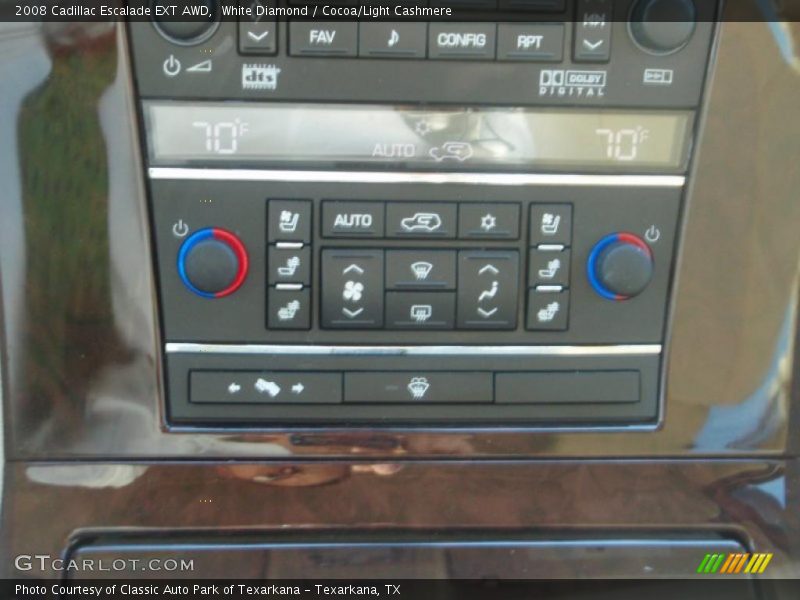 White Diamond / Cocoa/Light Cashmere 2008 Cadillac Escalade EXT AWD