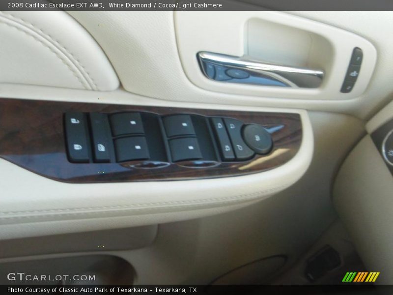 White Diamond / Cocoa/Light Cashmere 2008 Cadillac Escalade EXT AWD