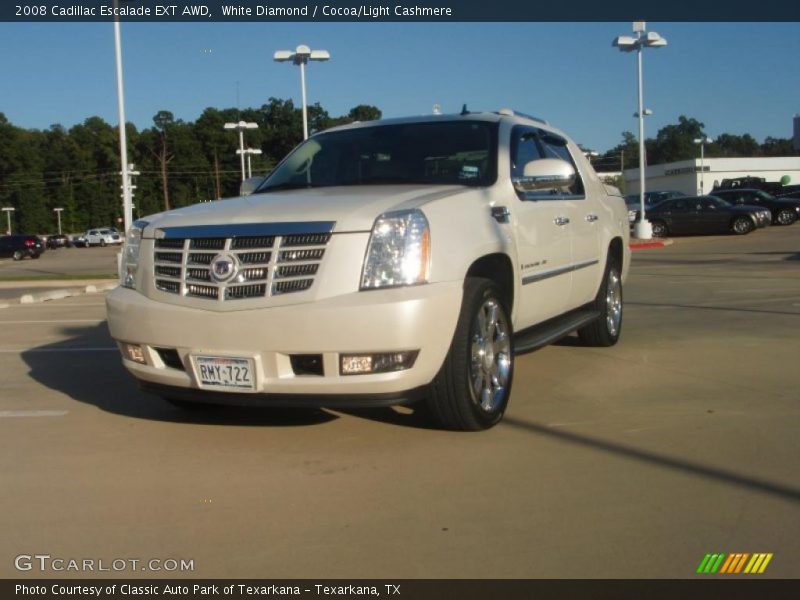 White Diamond / Cocoa/Light Cashmere 2008 Cadillac Escalade EXT AWD