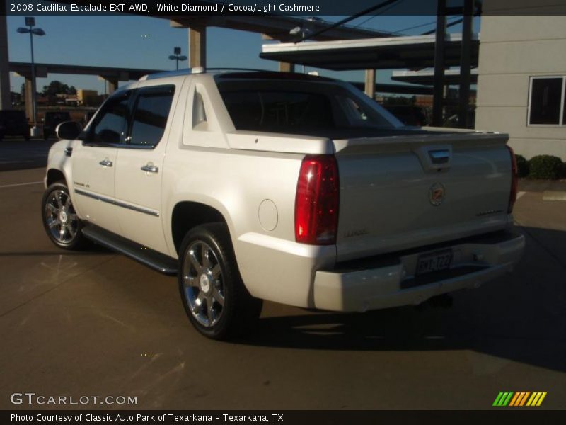 White Diamond / Cocoa/Light Cashmere 2008 Cadillac Escalade EXT AWD