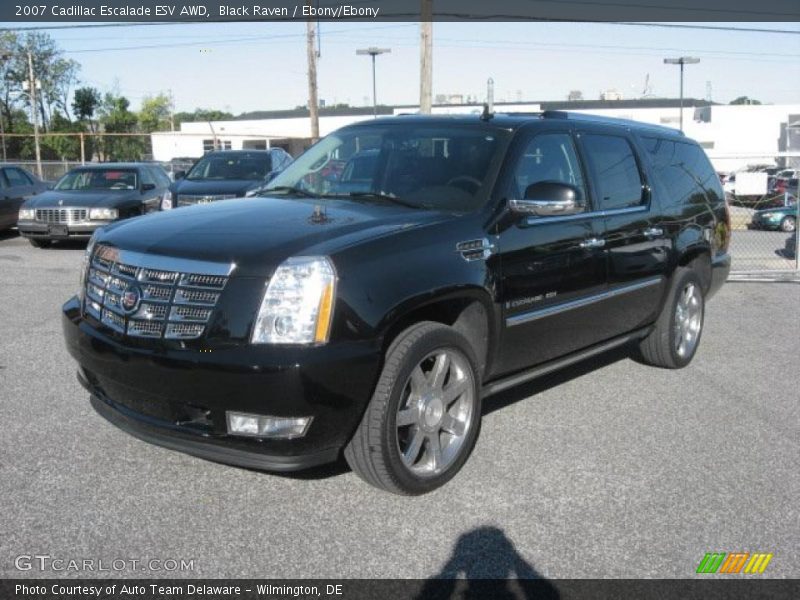 Black Raven / Ebony/Ebony 2007 Cadillac Escalade ESV AWD