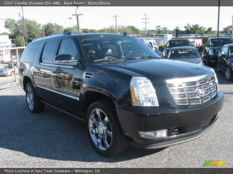 Black Raven / Ebony/Ebony 2007 Cadillac Escalade ESV AWD