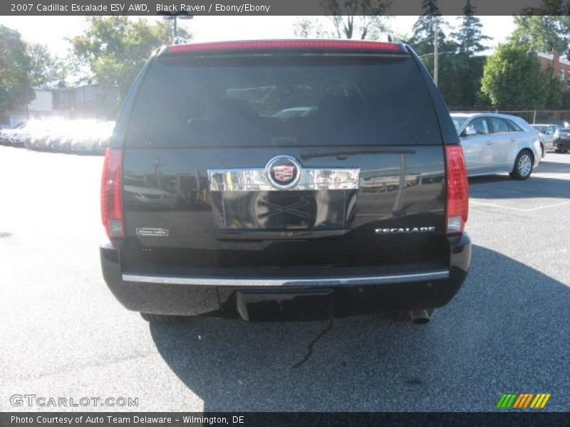 Black Raven / Ebony/Ebony 2007 Cadillac Escalade ESV AWD
