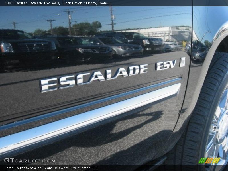 Black Raven / Ebony/Ebony 2007 Cadillac Escalade ESV AWD